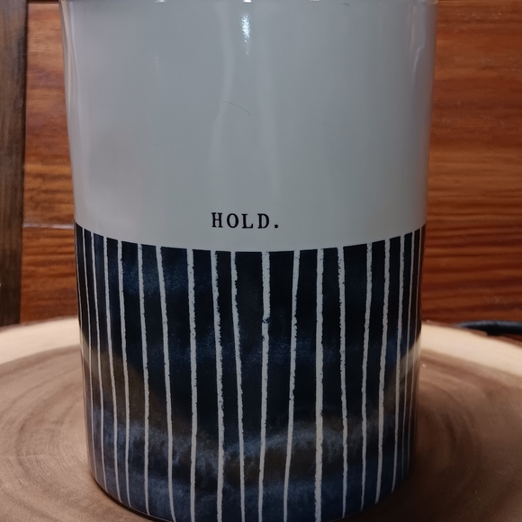 Rae Dunn HTF Indigo collection HOLD canister - Picture 2 of 4